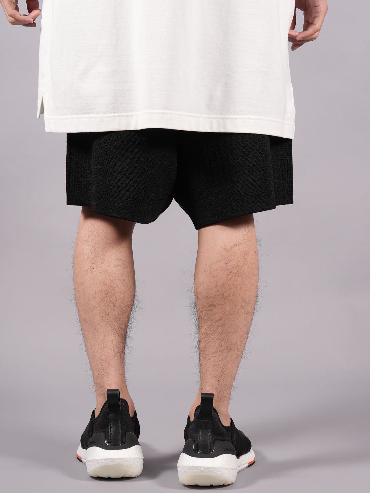 Y-3 - LOGO KNIT SHORTS / ロゴニットショーツ (ブラック 