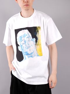 ラスト1点 / OVERSIZED PRINTED FACE T-SHIRT / オーバーサイズド プリンテッド フェイス Tシャツ (ホワイト)