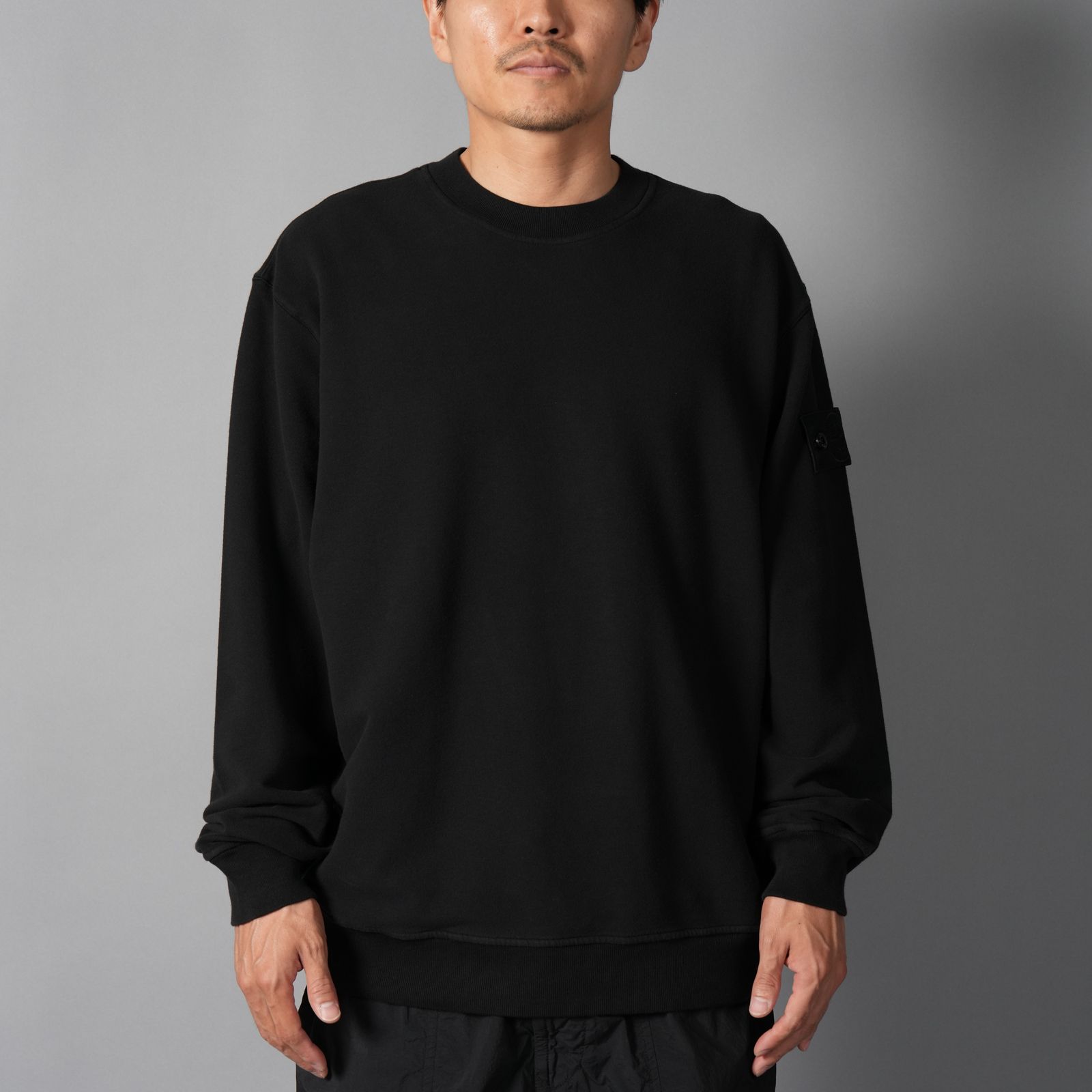 6100069 / SWEAT SHIRT_S.I. GHOST / クルーネックスウェット (ブラック)