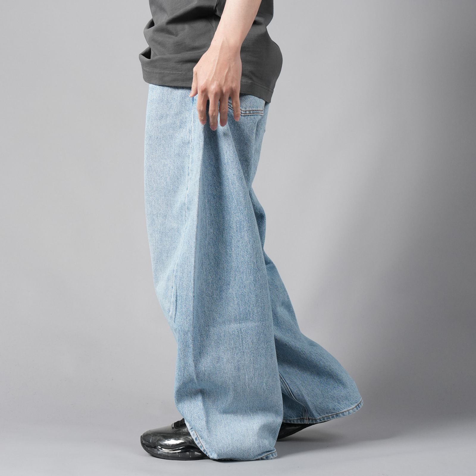 alexander wang - OVERSIZED ROUNDED LOW RISE JEAN / デニム オーバー