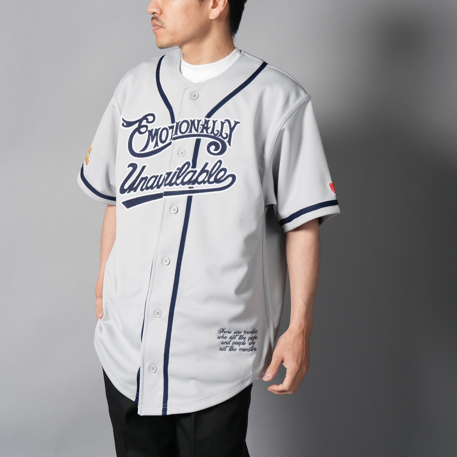 【コラボ】EU-HR8-0000-C02 / EU BASEBALL JERSEY / ベースボールジャージ (グレー)