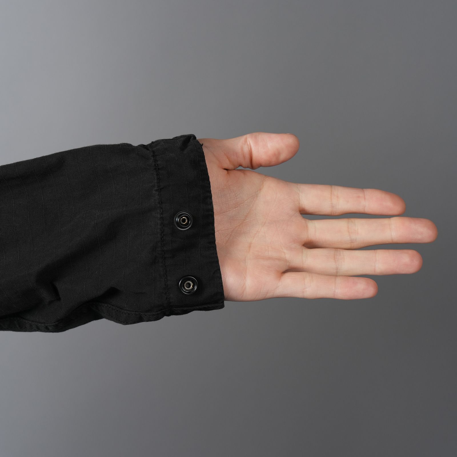 1200005 / MERCERISED ORGANIC COTTON RIPSTOP / オーバーシャツ(ブラック)