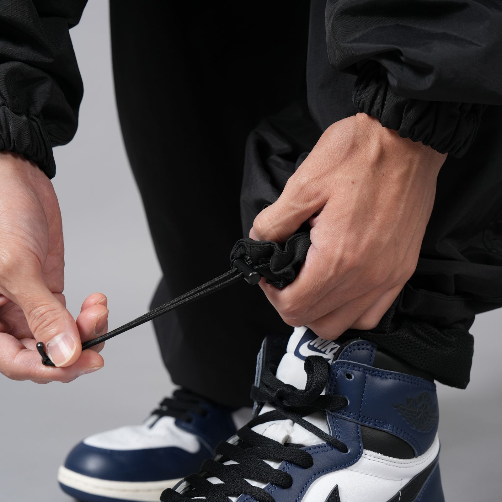【ラスト1点】【限定】BASICKS X UMBRO NYLON TRACK JACKET & NYLON TRACK TROUSER / ナイロントラックジャケット / ナイロントラックパンツ / セットアップ (ブラック)