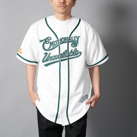 【コラボ】EU-HR8-0000-C01 / EU BASEBALL JERSEY / ベースボールジャージ (ホワイト)