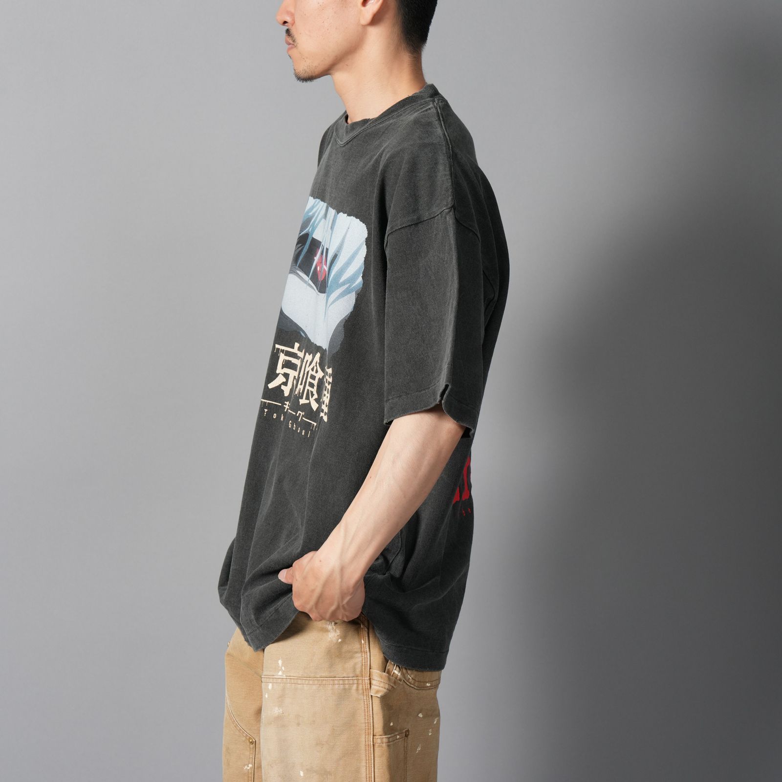 【残りわずか】[東京喰種]  TTGM25SM004 / S/S T-Shirt  (KANEKI BACK BORN)  / Tシャツ (ブラック)