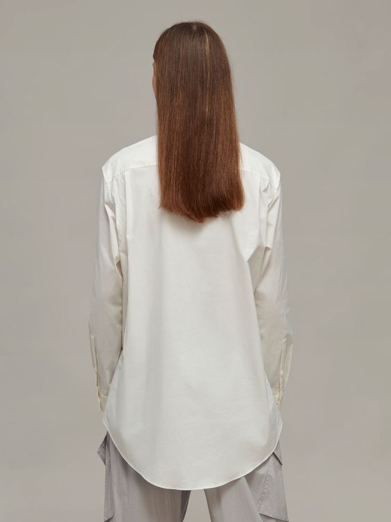 【ラスト1点】【定番アイテム】 Y-3 U SHIRT  / ワイスリー  ユニセックス シャツ ［ストレッチ入り］  (オフホワイト)