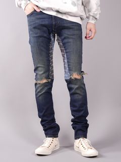 RINGO JEANS / ダメージジーンズ (スキニー)  インディゴ