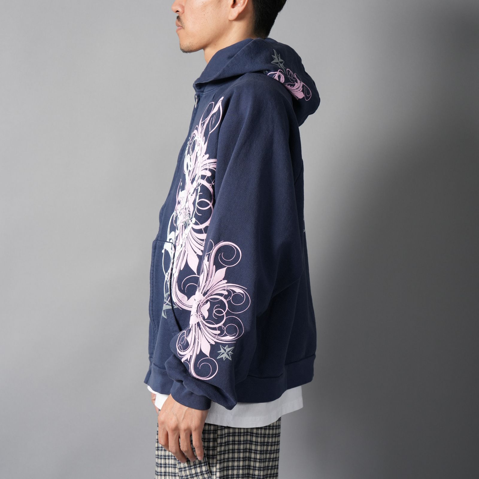 LEXI, zip up / ジップアップパーカー (ネイビーブルー)