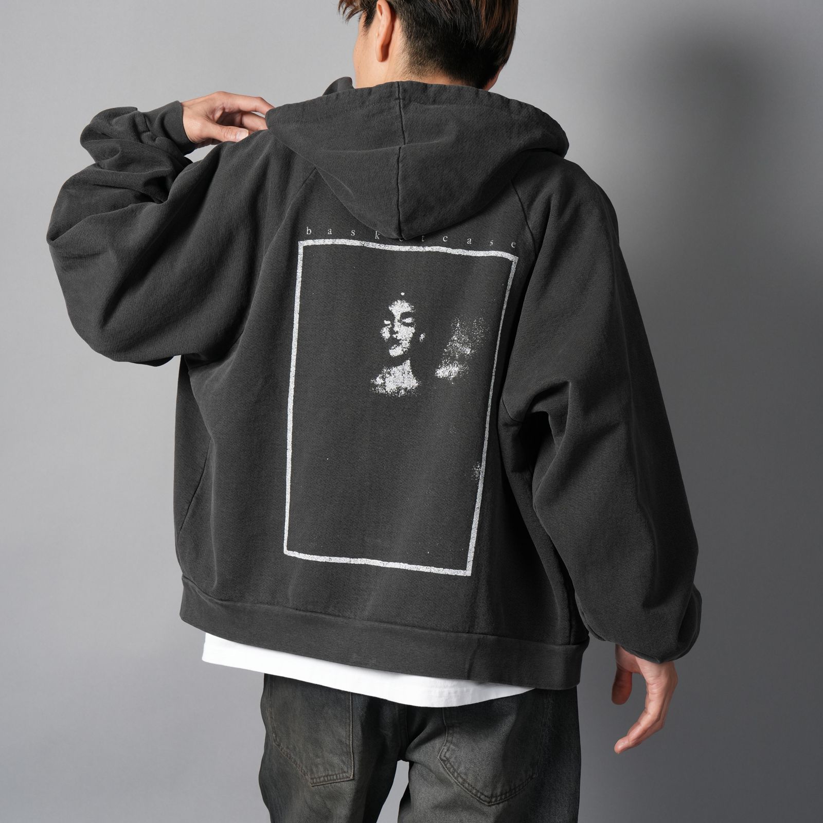 ANTENNAE, zip up / ジップアップパーカー (ヴィンテージブラック)