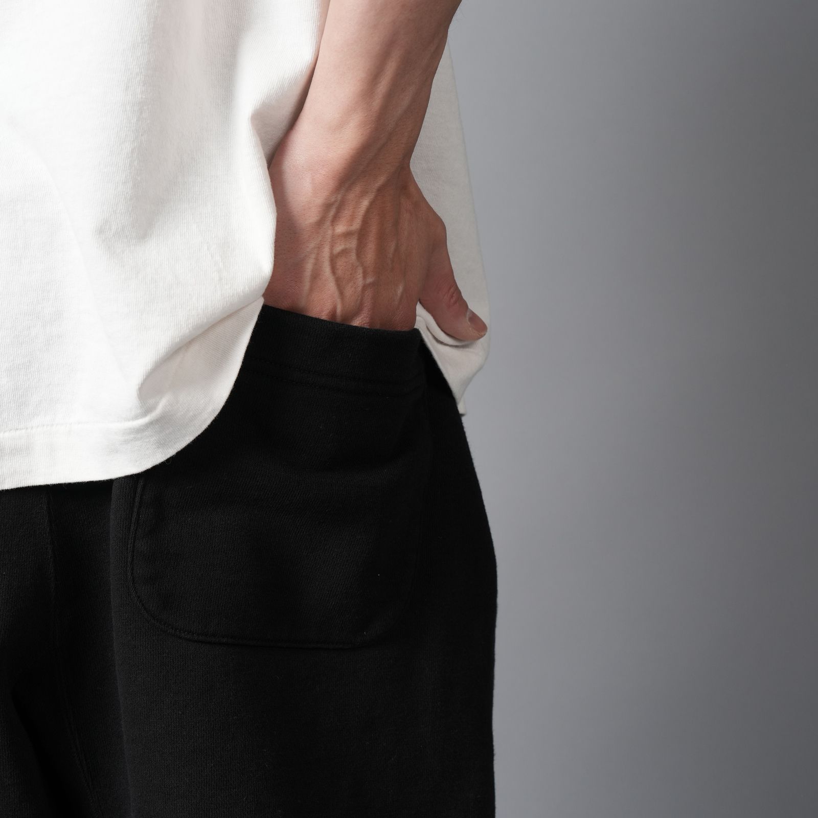 SM-MK8-0000-066 / SWEAT SHORTS / I LOVE SAINT/BLK / スウェットショーツ (ブラック)