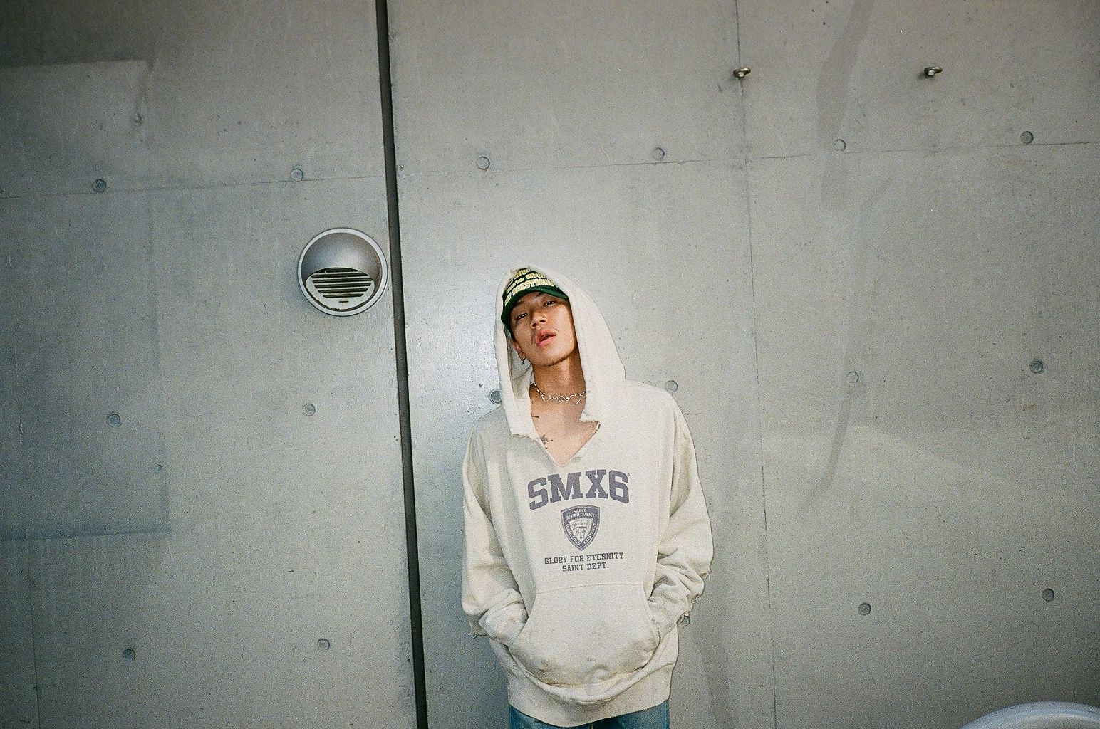 SM-A22-0000-059 / SA_HOODIE / NYPD / GREY / セイントアカデミー / フーディー  (グレー)