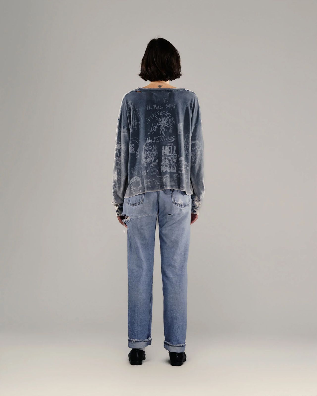 BETHLEHEM L/S TEE / ロンT・カットソー (ヴィンテージブラック)