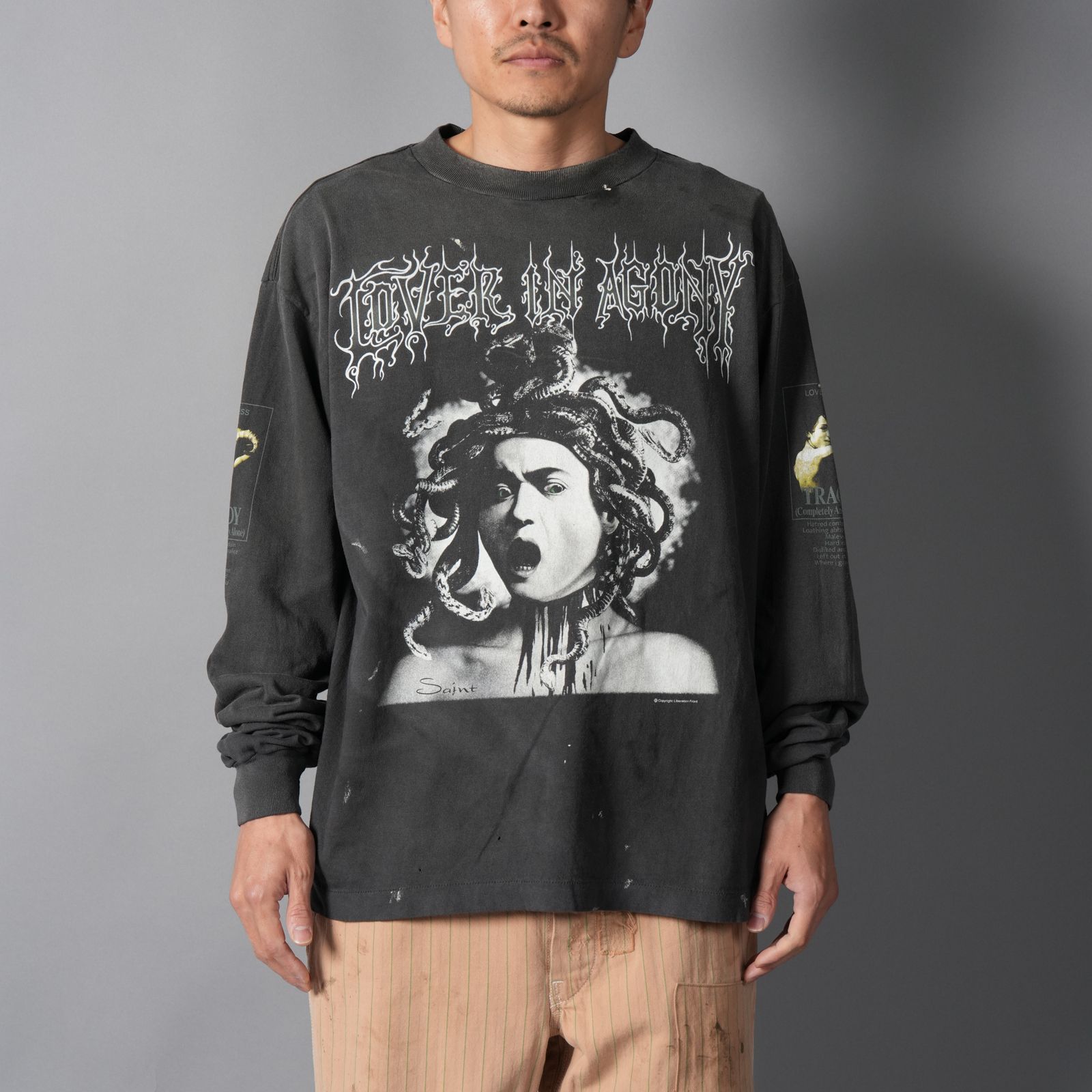 【残りわずか】SM-MK8-0000-028 / LS T-SHIRT / MEDUSA / BLACK ロンT・カットソー (ブラック)
