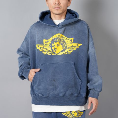 【残りわずか】SM-YS1-0000-044 / HOODIE / ANGEL / NAVY / パーカー・フーディー (ネイビー)
