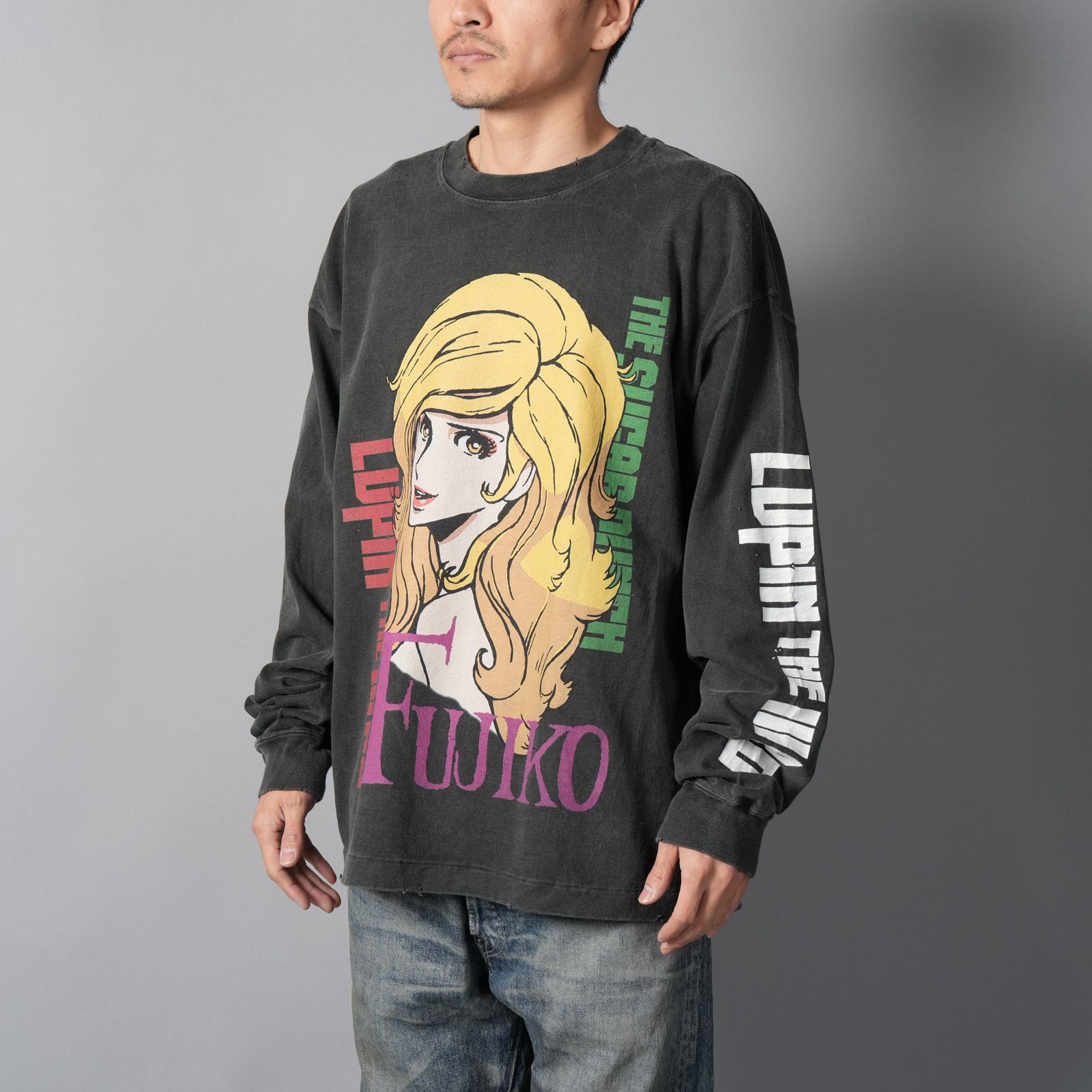 【ラスト1点】[LUPIN THE IIIRD]  L/S T-Shirt   (FUJIKO)  / ロンT・カットソー (ブラック)