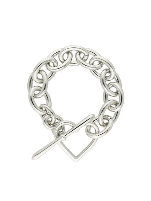 【ラスト1点】 Heart Bracelet (Large Link) / ブレスレット (シルバー) S1.5-1103L BASICKS