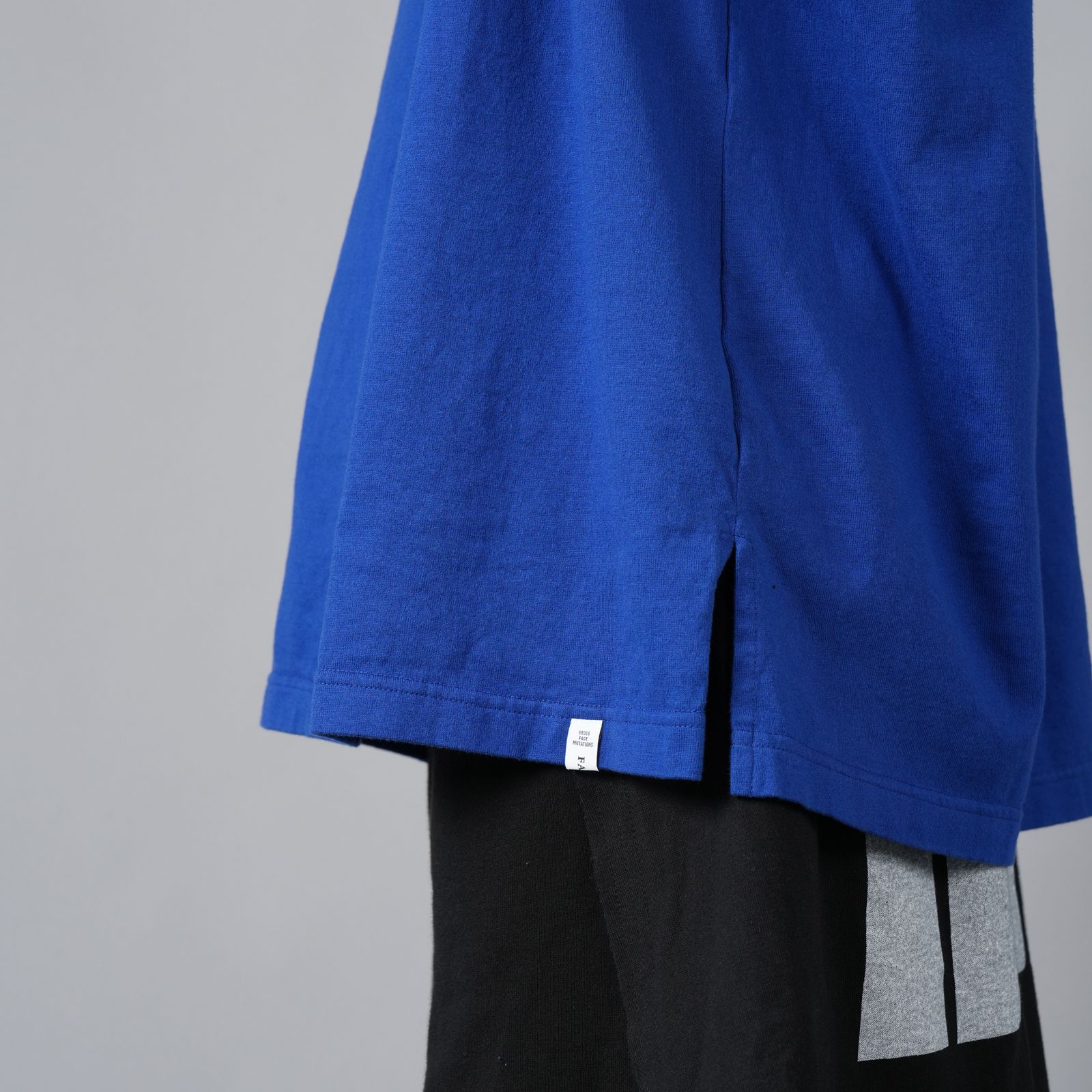 【ラスト1点】RIB BIG TEE / リブ ビッグ Tシャツ (ブルー)