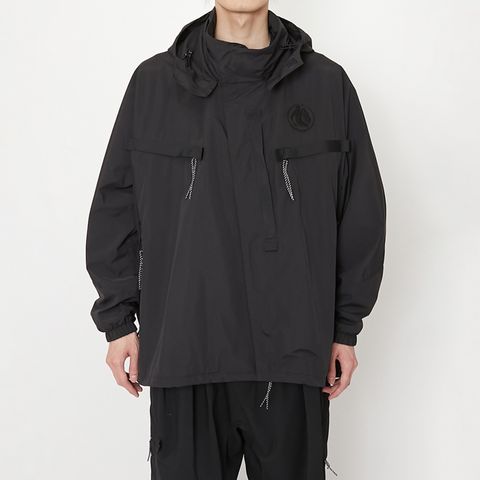 【GHOST】WOVEN 3L WATER-REPELLENT HOOD PONCHO NINJA BLOUSON / ニンジャ ブルゾン(ブラック)