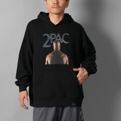 UIZZ-24040 / Tupac / All Eyez On Me Back Hoodie / パーカー (ブラック)