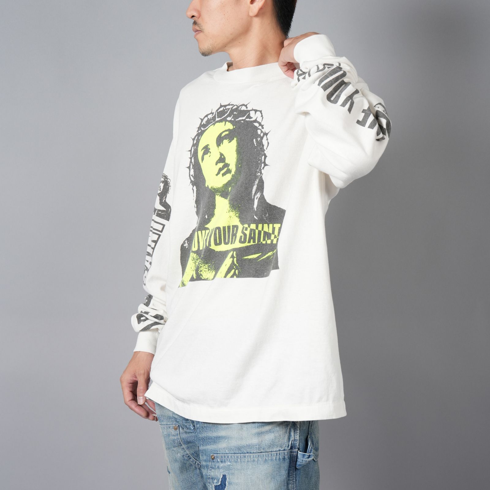 SAINT M×××××× - 【ラスト1点】SM-YS1-0000-017 / LS TEE / LOVE