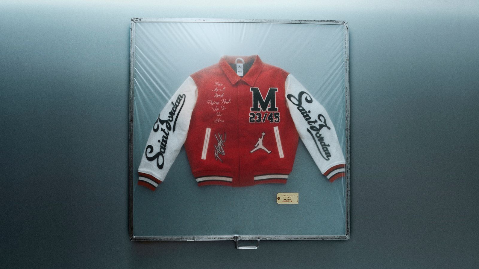 【コラボ】SM-MK8-0000-J08 / FV4726-657 / M J SM VARSITY JKT / REDxWHT / スタジャン (レッド)