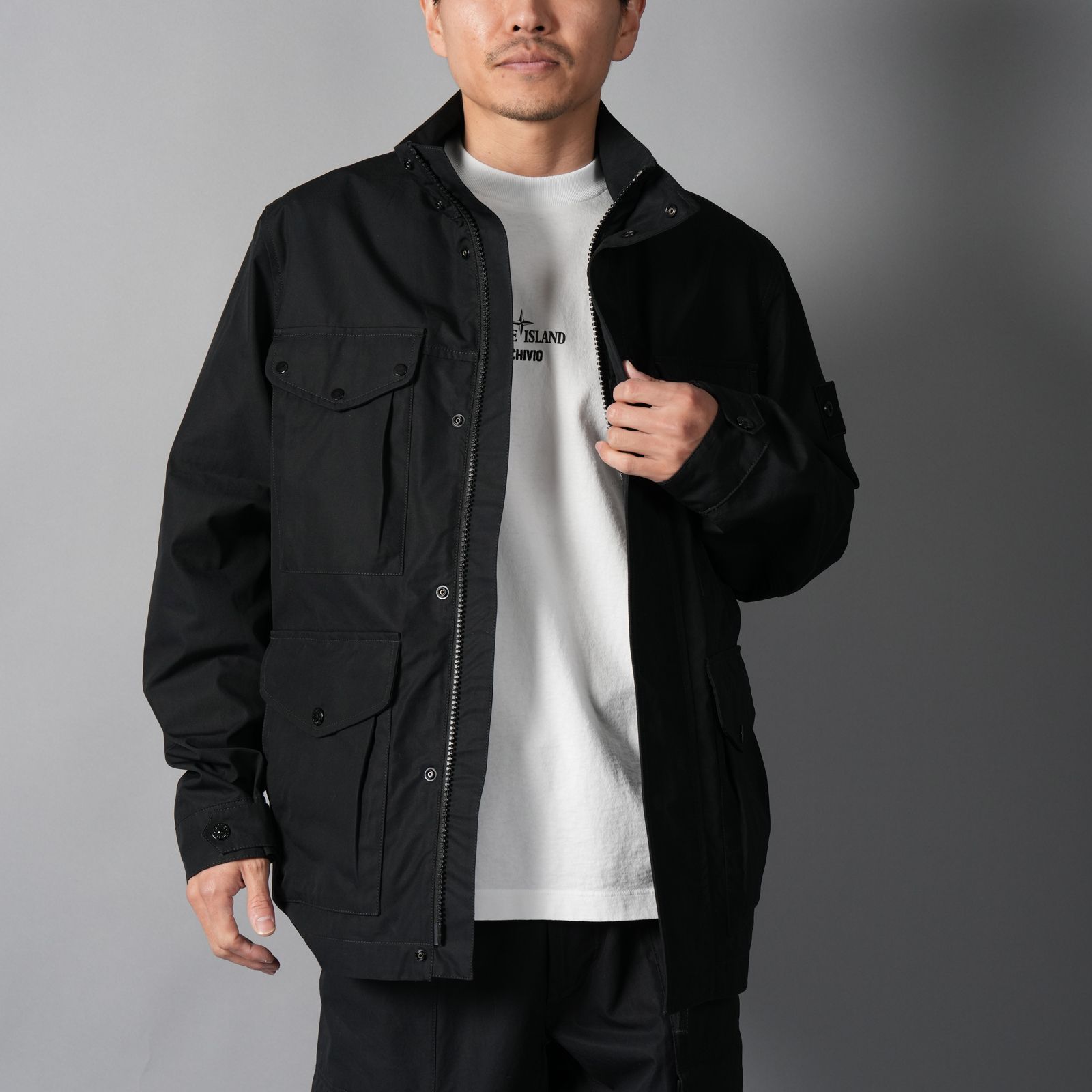 4100035 / ALL-WEATHER COTTON CANVAS_S.I. GHOST / フィールドジャケット (ブラック)