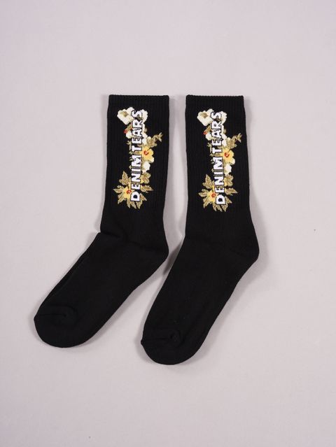 Floral Logo SOCKS / フローラルロゴ ソックス (ブラック)