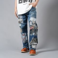 【ラスト1点】Tabloid Denim  / タブロイドデニム / デニムパンツ [34x30インチ] (ブルー)