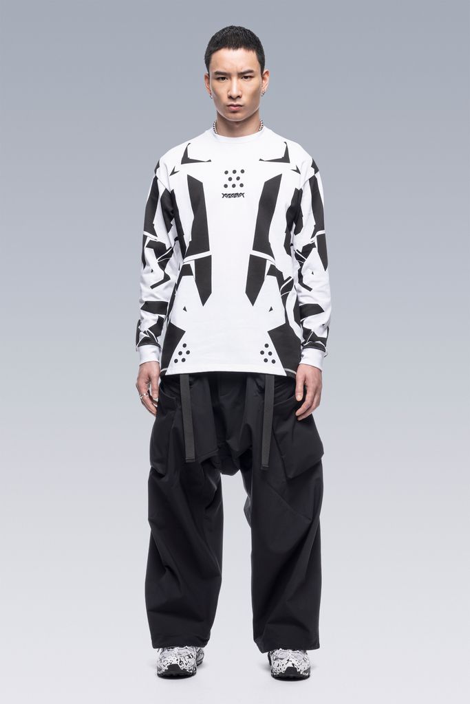 【ラスト1点】 S36-PR / 100% Cotton Long Sleeve T-shirt / ロンT ・カットソー  (ホワイト)