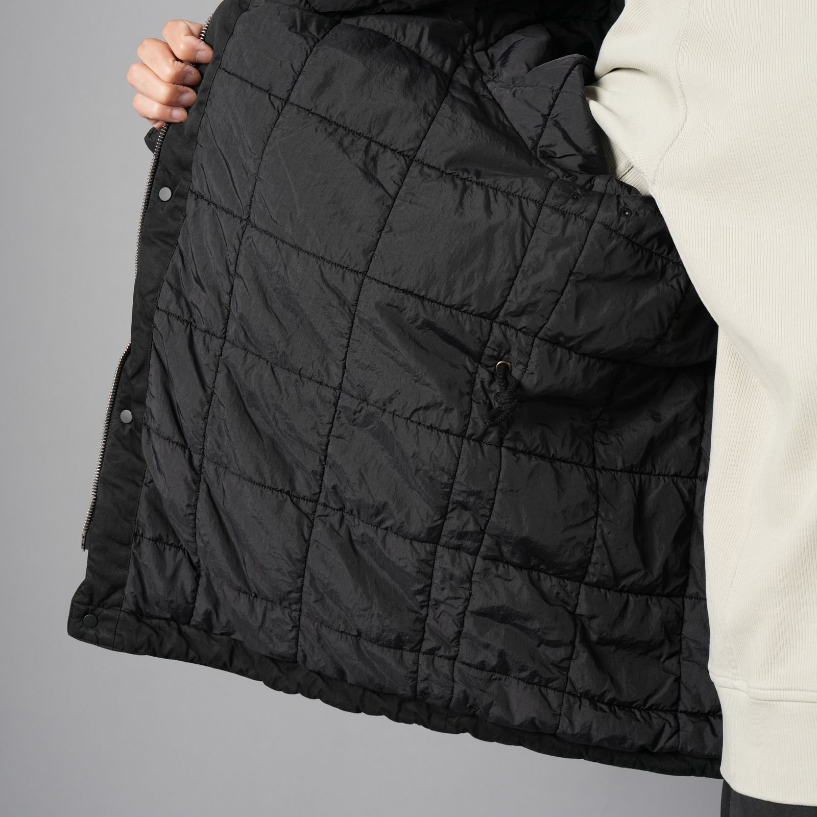 OUTERWEAR MEDIUM JACKET IN GABARDINE CO/NY / ミディアムジャケット (ブラック)