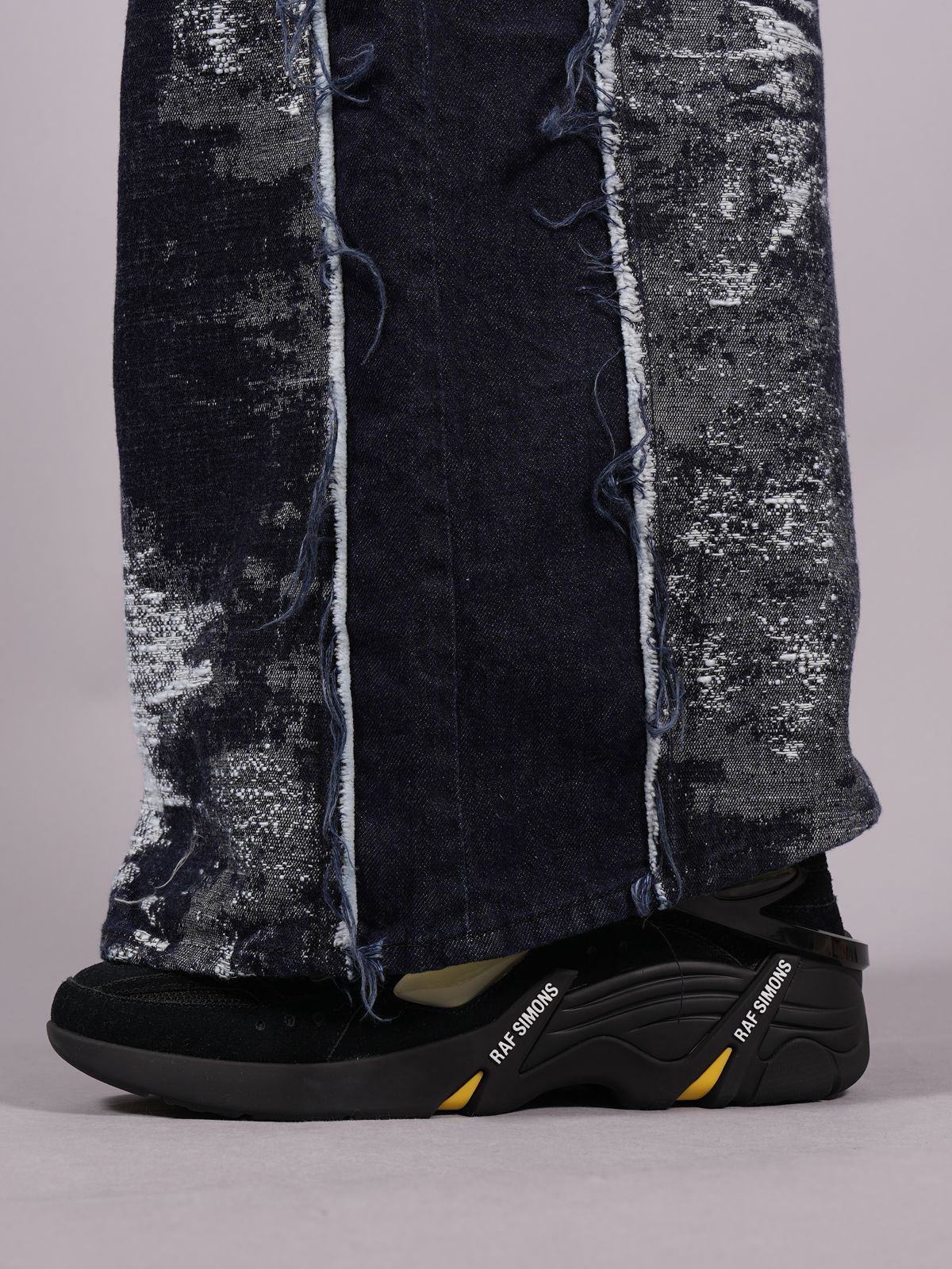 【ラスト1点】 DESIGN WIDE DENIM / デザイン ワイドデニム (ワンウォッシュ)