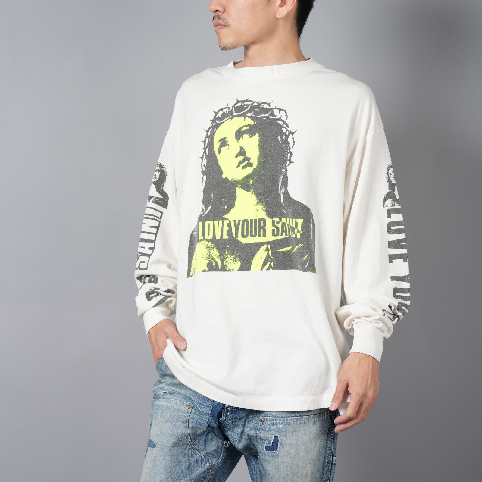 SAINT M×××××× - 【ラスト1点】SM-YS1-0000-017 / LS TEE / LOVE