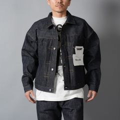 【残りわずか】【コラボ】SM-MK8-0000-C45 / BBJ_DENIM JACKET / REGID / BLUE / ベルベルジン デニムジャケット (リジッド)(ブルー)
