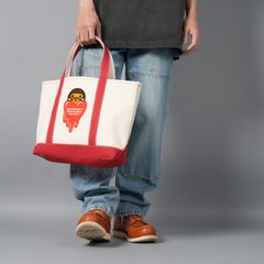 【ラスト1点】【コラボ】EU-HR8-0000-C38 / EU MILO TOTE / RED / トートバック  (レッド)
