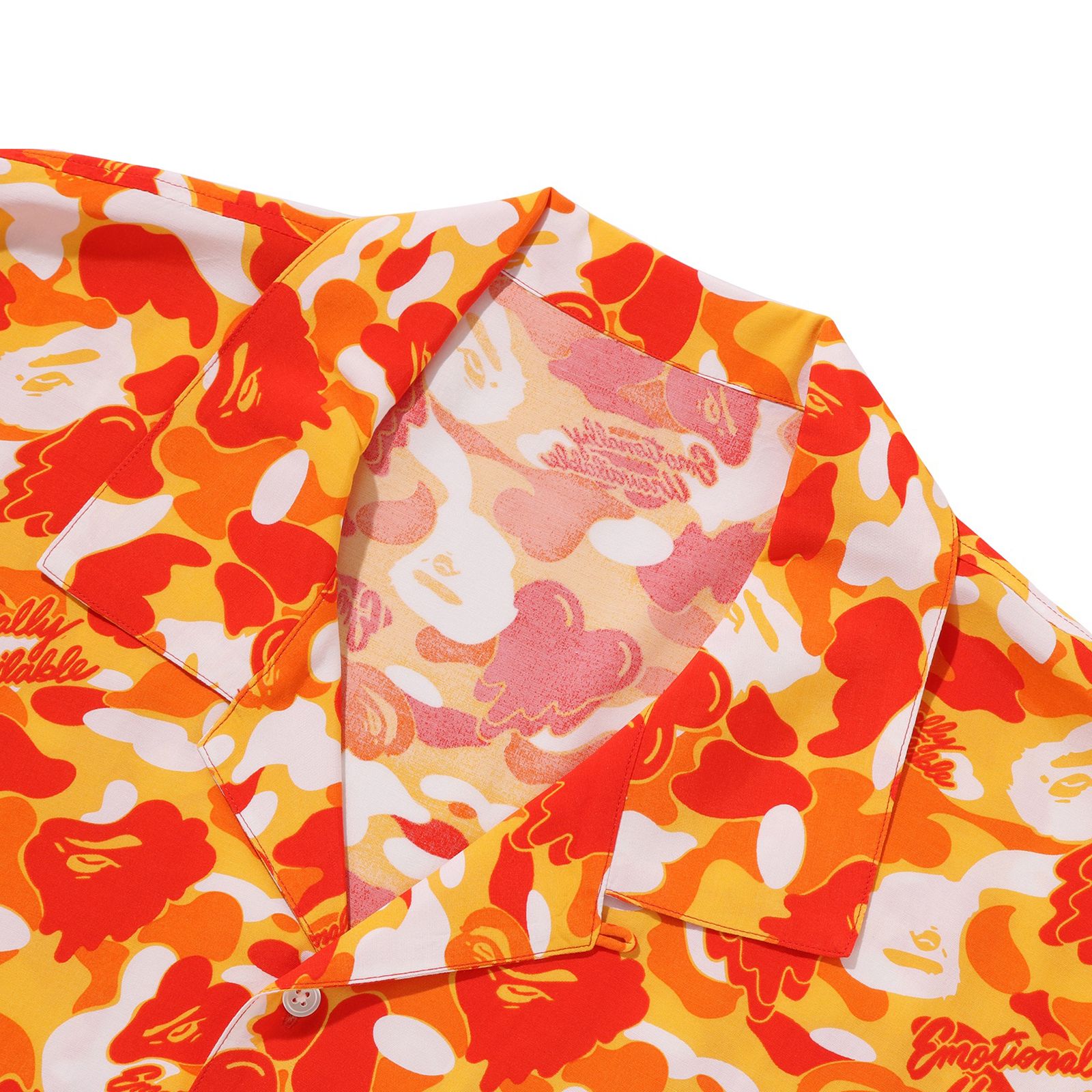 【コラボ】EU-MK8-0000-C01 / EU APE ALOHA SHIRT / ORANGE / シャツ (オレンジ)