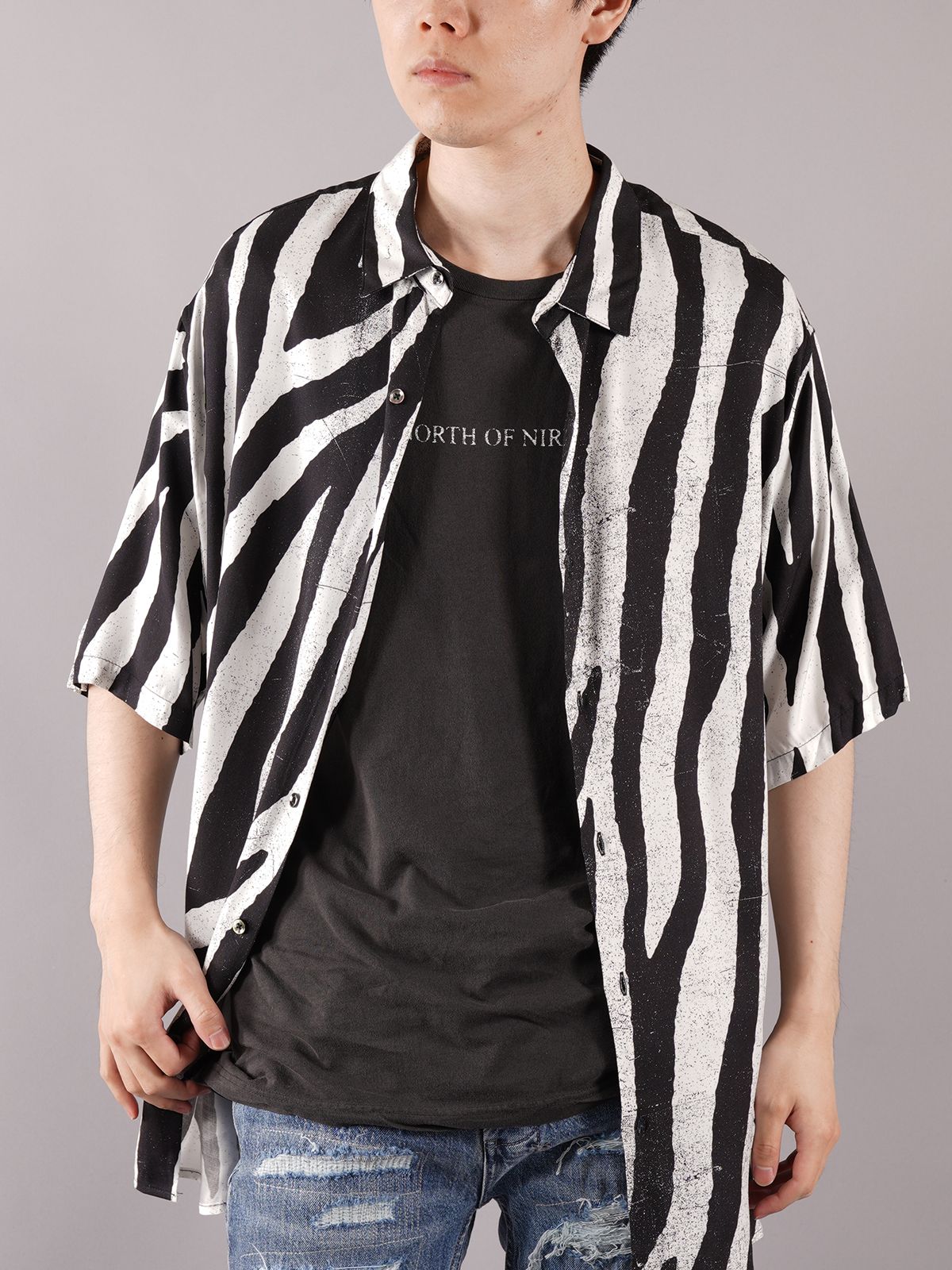 ANIMAL SS SHIRT  / アニマル シャツ(ブラック)