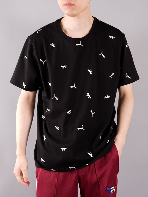 ラスト1点 / PUMA X MAISON KITSUNE AOP TEE / プーマ / メゾン キツネ Tシャツ (プーマブラック)