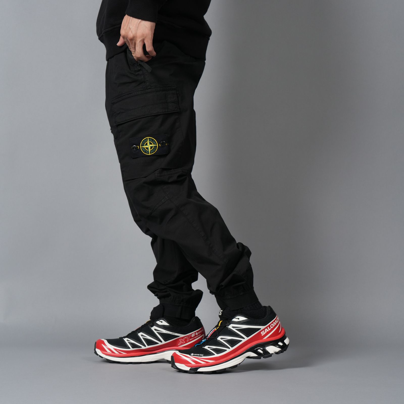 3100031 SUPIMA® COTTON TWILL STRETCH-TC [レギュラーフィット](ブラック)