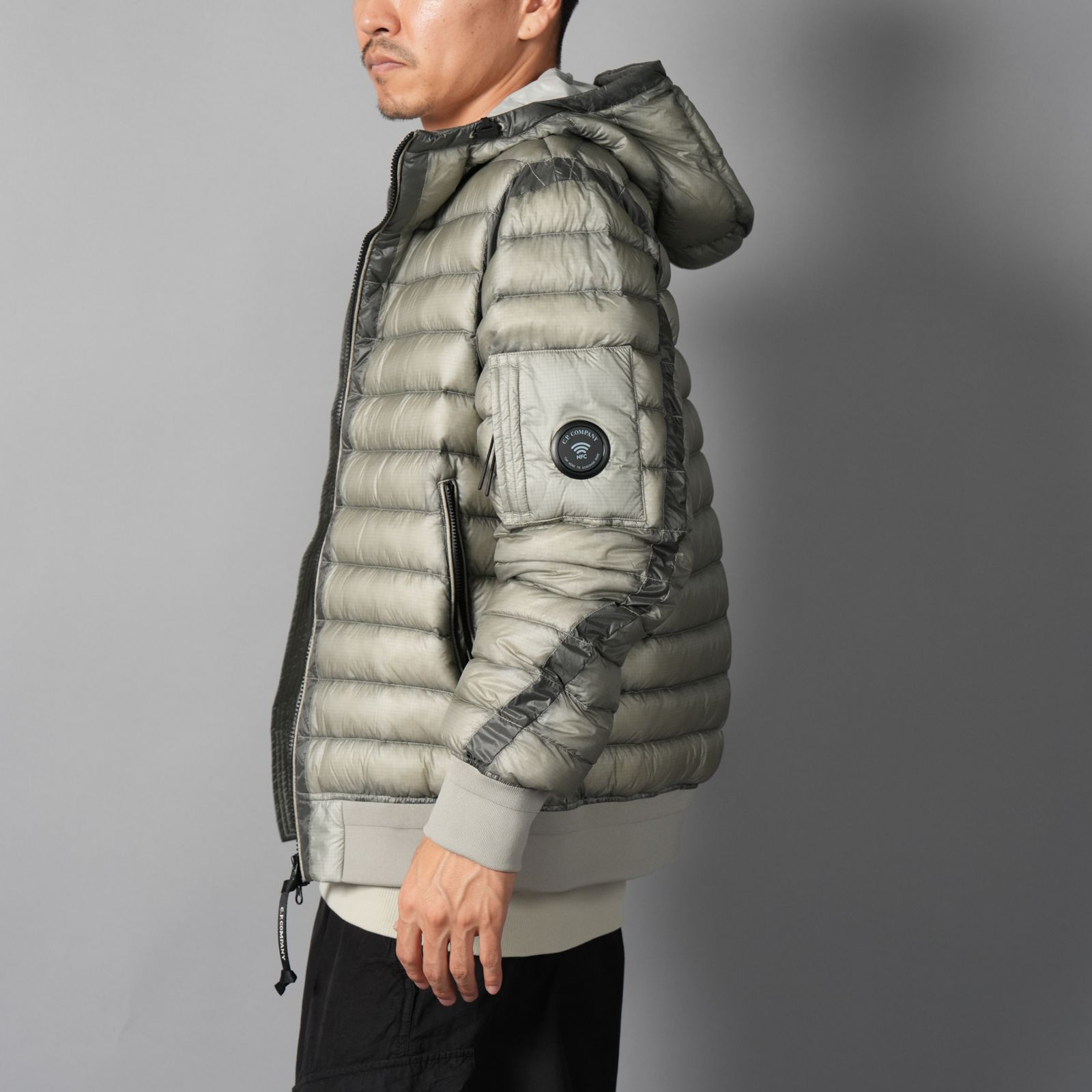 D.D. Shell Hooded Lens Down Jacket / フーデッド レンズ ダウンジャケット (フリントグレー)