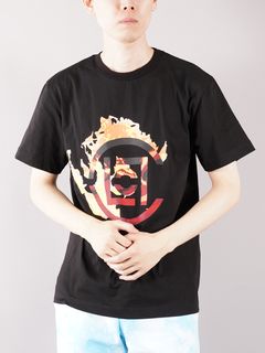 【ラスト1点】LOGO FLAME T SHIRT / ロゴフレーム Tシャツ (ブラック)