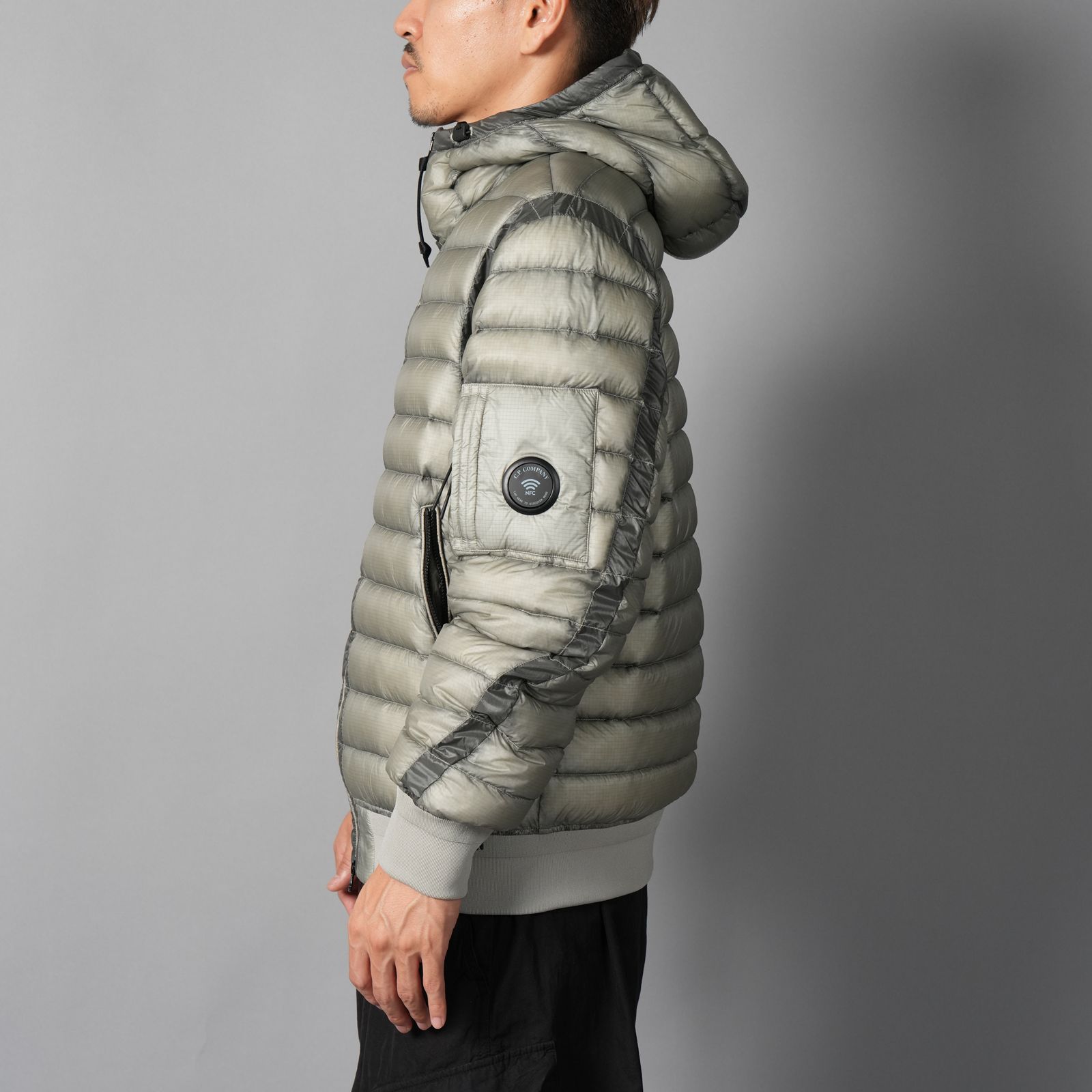 D.D. Shell Hooded Lens Down Jacket / フーデッド レンズ ダウンジャケット (フリントグレー)