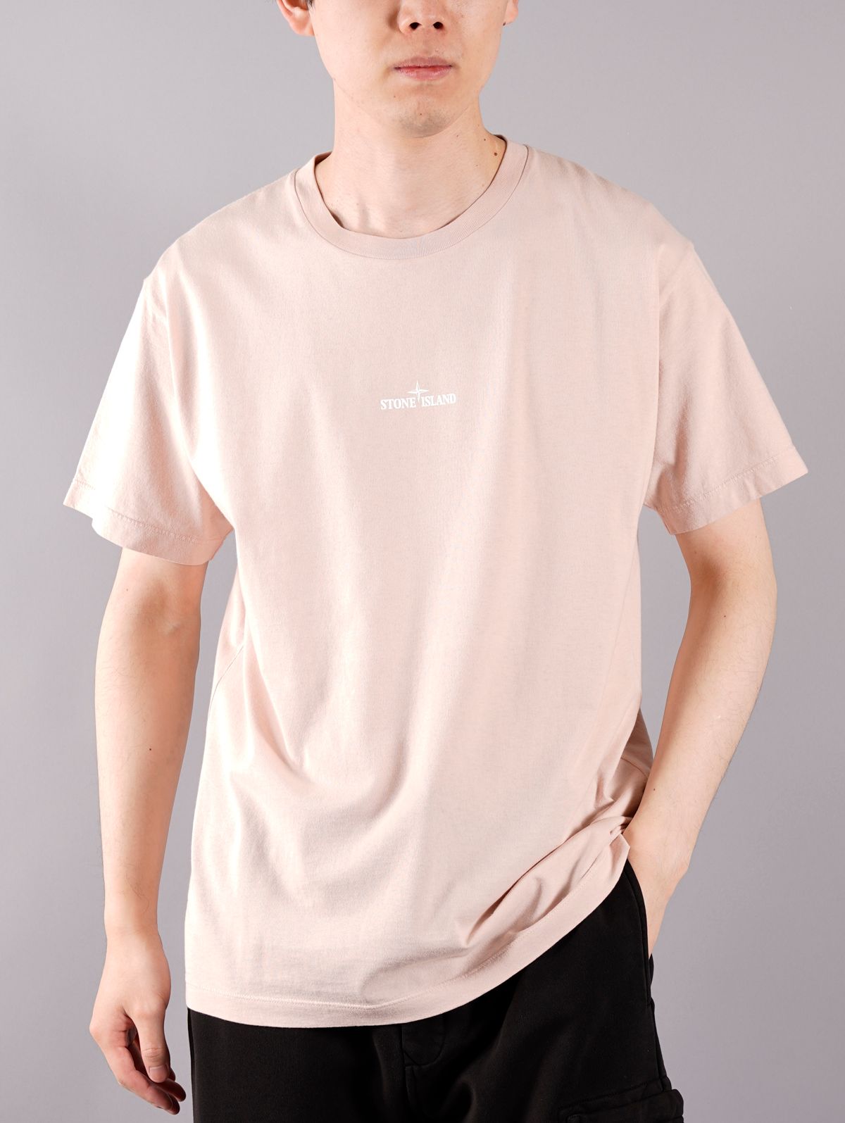 【ラスト1点】MARBLE THREE / プリント Tシャツ / ピンク