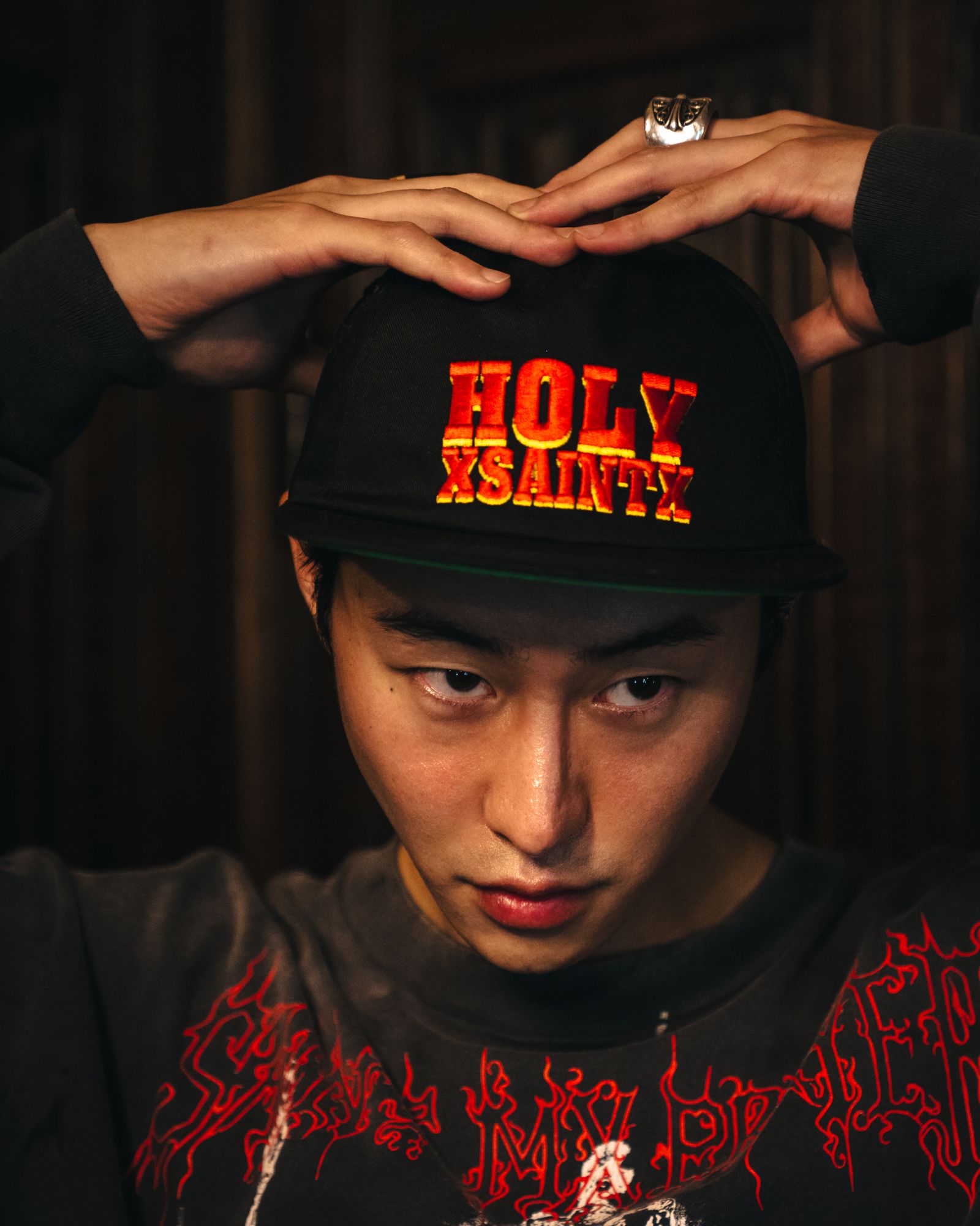 【残りわずか】SM-HR1-0000-089 / CAP / HOLY SAINT / BLACK / キャップ (ブラック)