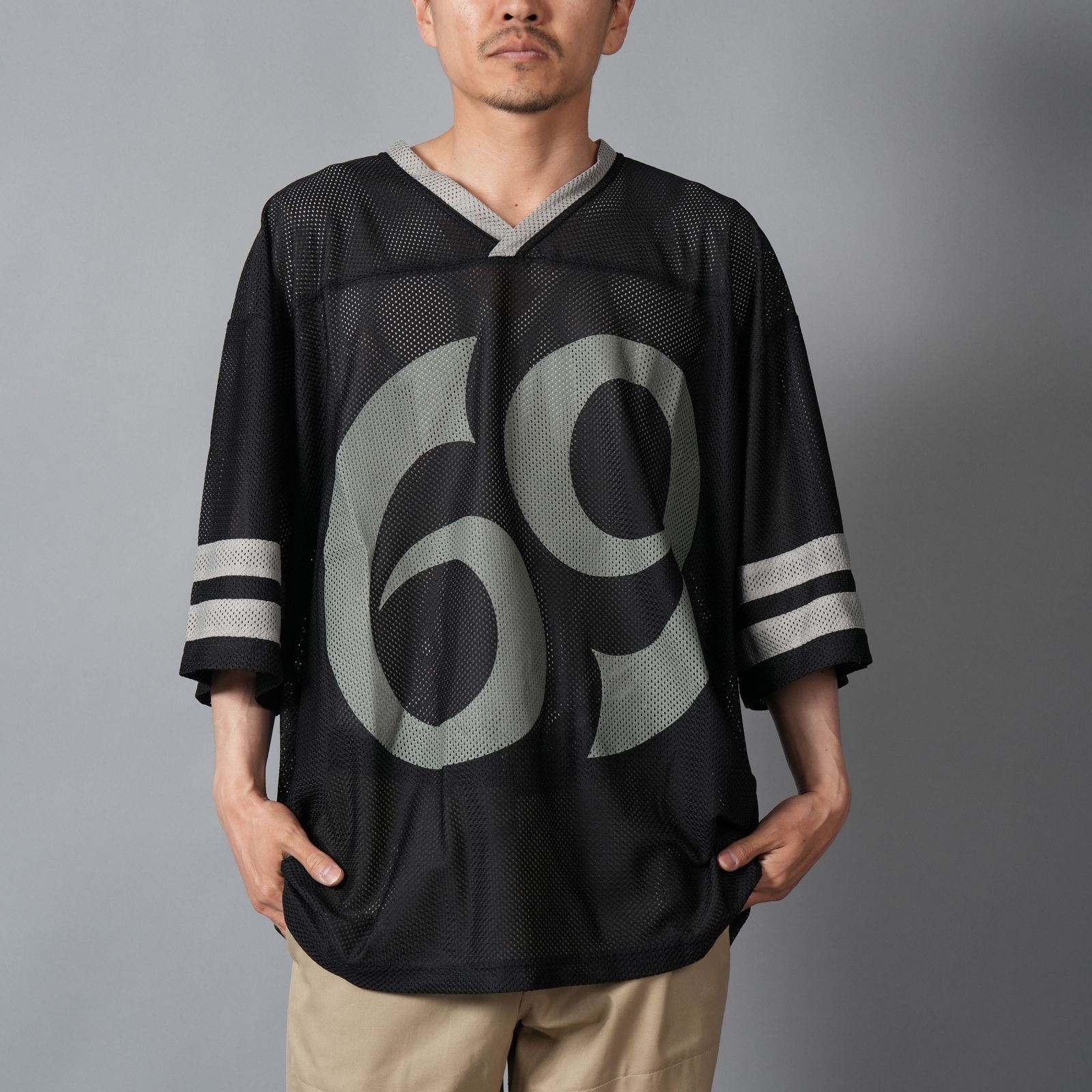 EU-MK8-0000-028 / EU FOOTBALL SS SHIRT / BLACK / フットボールシャツ (ブラック)