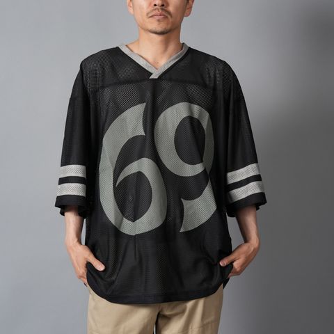EU-MK8-0000-028 / EU FOOTBALL SS SHIRT / BLACK / フットボールシャツ (ブラック)