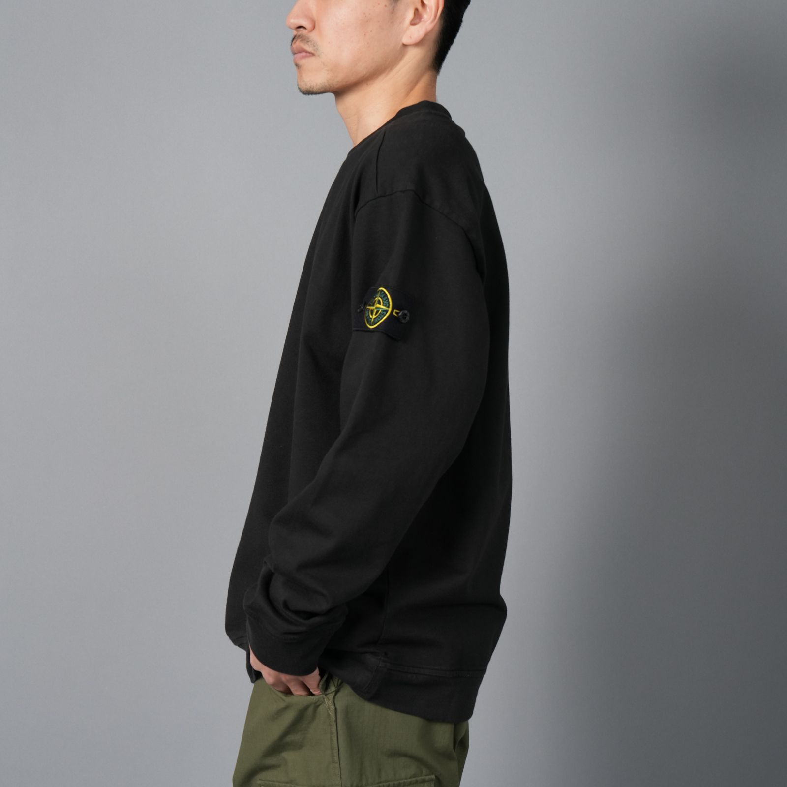 【再入荷】【定番アイテム】 6100075 / 6100043 / 63750 HEAVY COTTON JERSEY GARMENT DYED / ヘヴィー コットン ジャージー / ガーメントダイ / クルーネックスウェット  (ブラック)