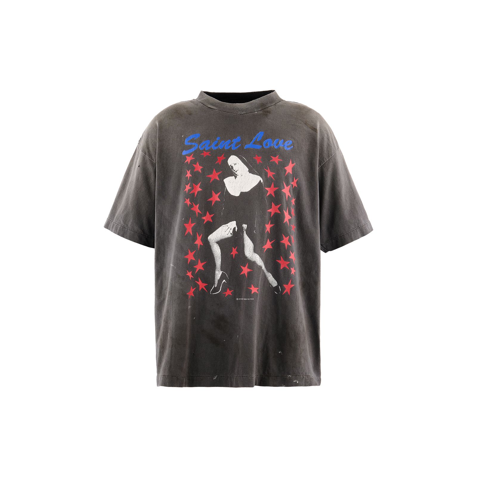 SM-MK1-0000-006 / SS T-SHIRT / SAINT LOVE / BLACK / Tシャツ  (ブラック)