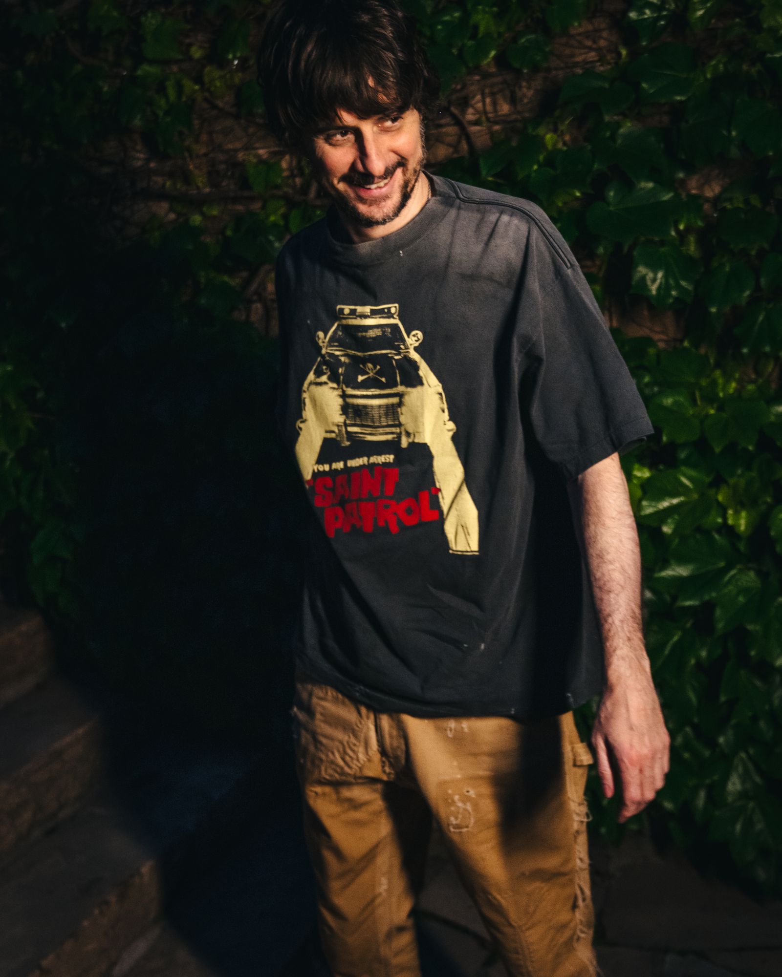 【ラスト1点】SM-HR1-0000-017 / SS TEE / SAINT PATOROL / BLACK / Tシャツ (ブラック)