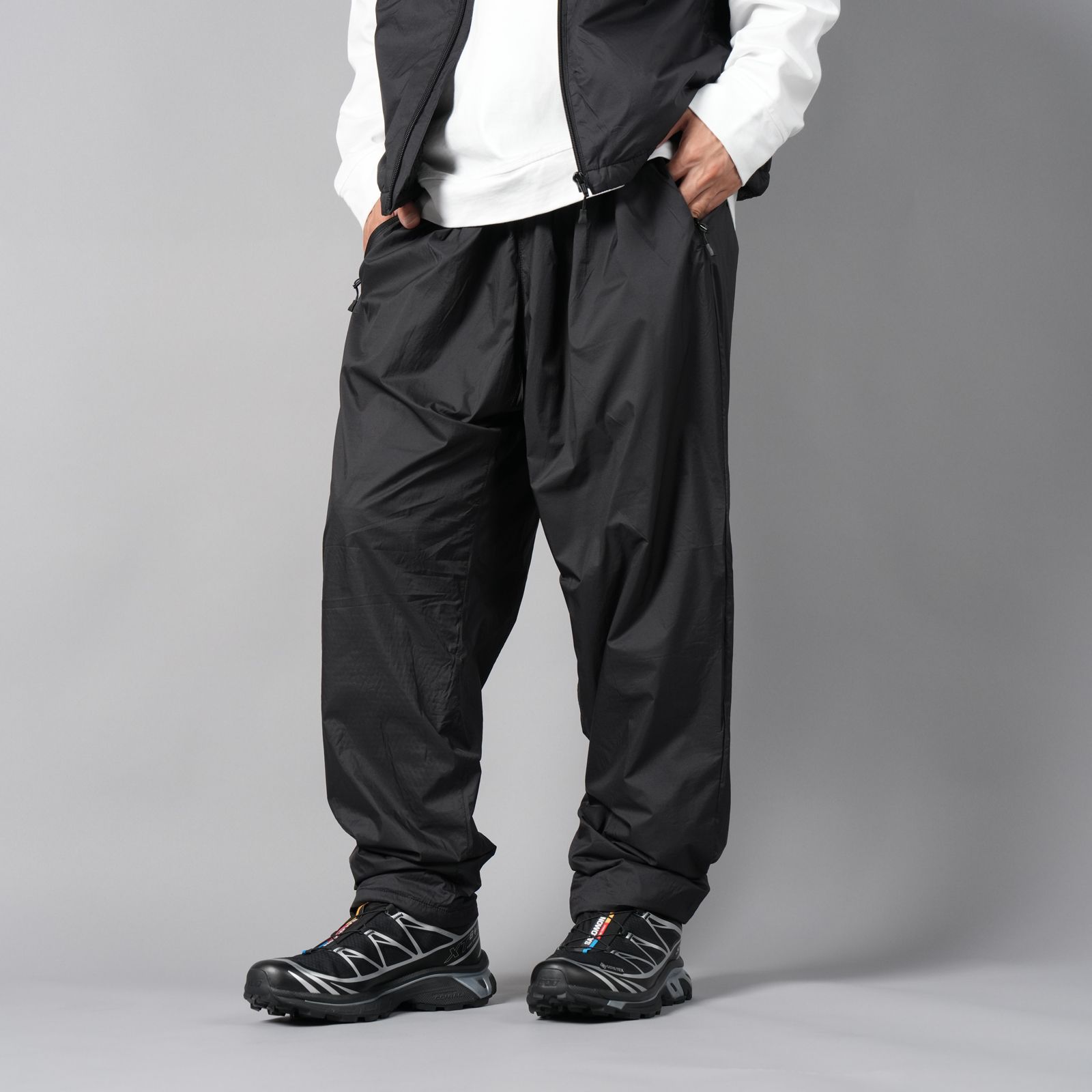 【ラスト1点】WR NY RIP x POLATEC®ALPHA® PANTS  / ナイロンリップストップパンツ (ブラック)