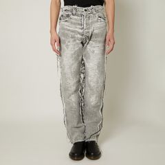 STRAIGHT DENIM PANTS / ストレート デニムパンツ (ブラックケミカル)
